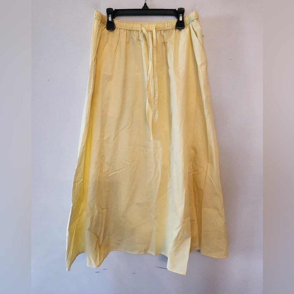 🟩 A New Day Yellow & white striped Midi Skirt - SUMMER SALE - 🟩3 for $10🟩